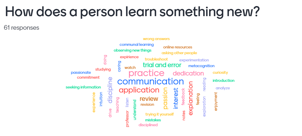 Teaching Word Cloud 2024